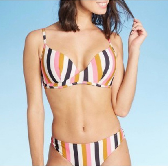 Multi color striped bikini - Picture 2 of 4